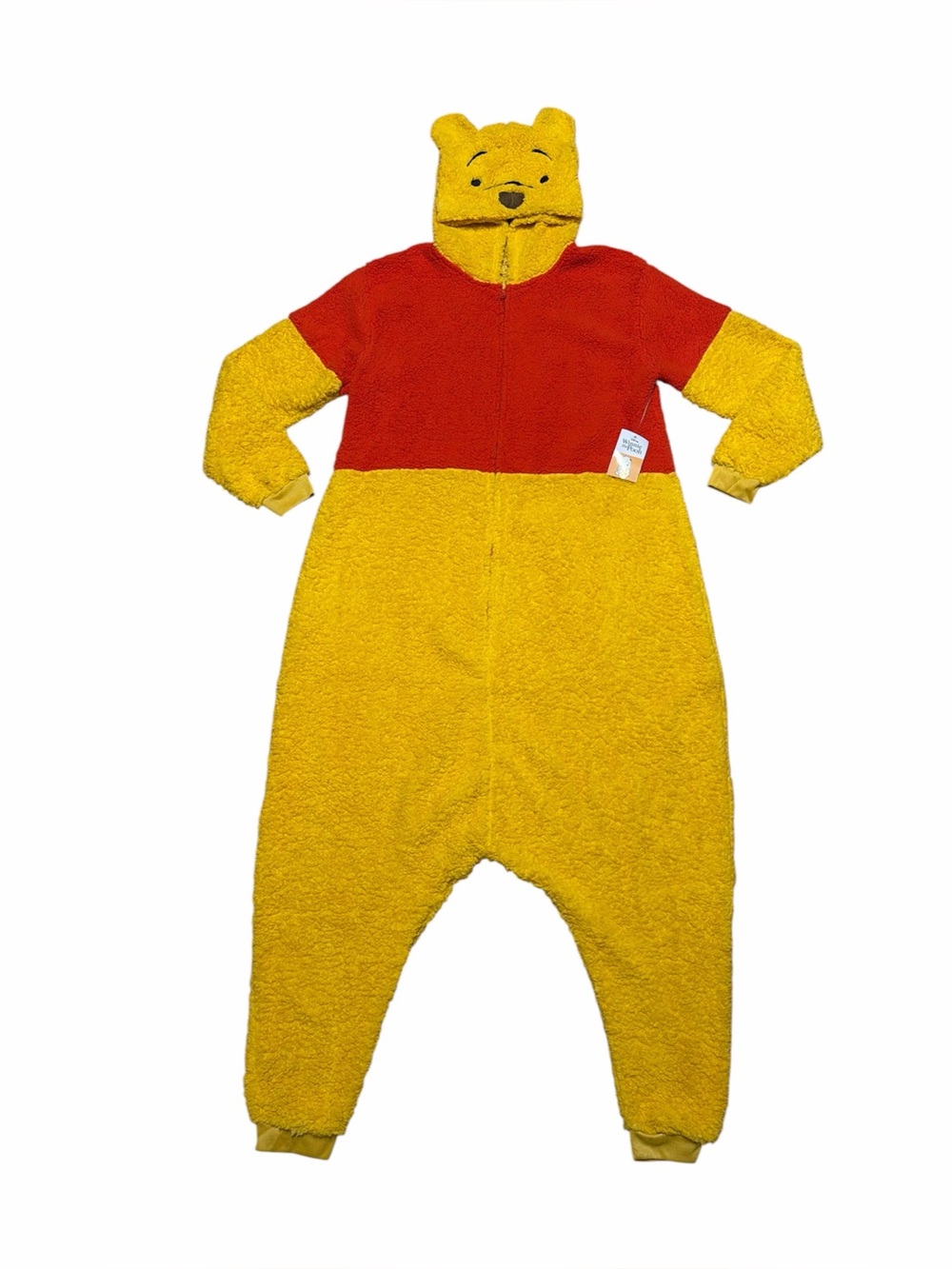 Winnie The Pooh Union Suit Unisex Adult L Kigurumi Sherpa Hooded Pajamas Disney